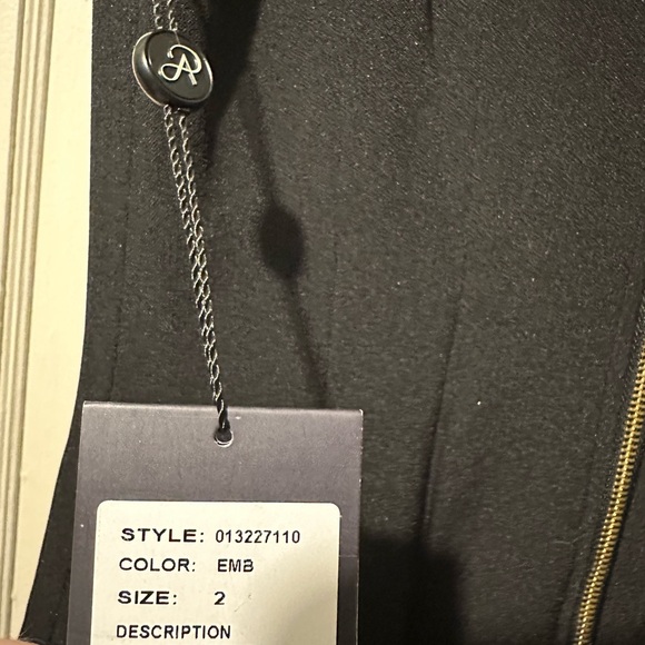 ADRIANNA PAPELL Teal and Black Midi Dress NWT - Picture 8 of 8